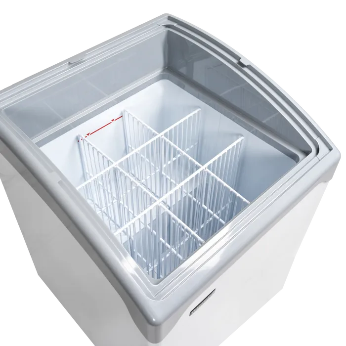 Tefcold NIC101SCEB Sliding Curved Glass Lid Chest Freezer Tefcold NIC101SCEB Sliding Curved Glass Lid Chest Freezer - Image 4