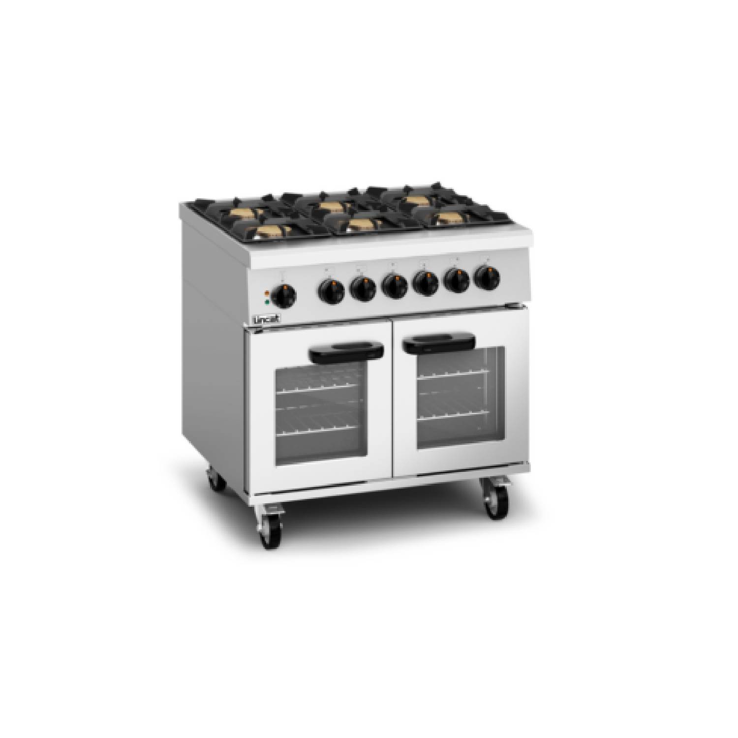 Lincat PHDR01 Phoenix Dual Fuel Gas Free-standing Oven Range – 6-Zone – 36kW [Gas] – 6kW [Electric]