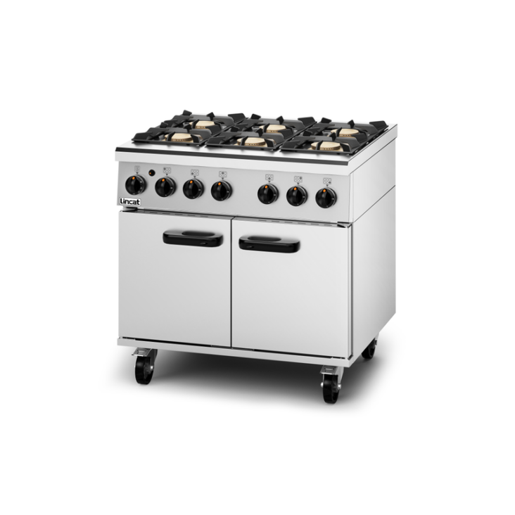 Lincat PHGR01 Phoenix Gas Free-standing Oven Range – 6-Zone – W 900 mm