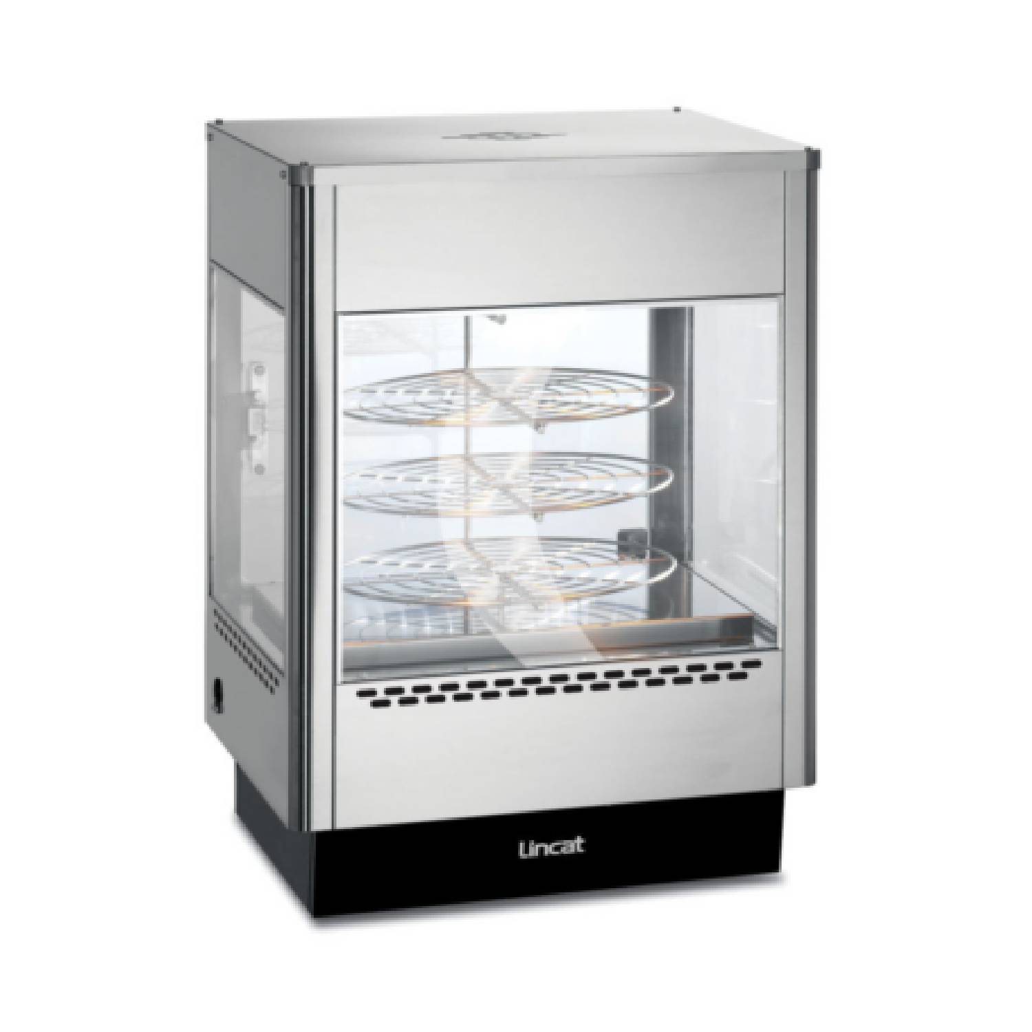 Lincat UM50D Counter-top Upright Heated Merchandiser – Rotating Rack, Double Door Lincat UM50D Counter-top Upright Heated Merchandiser – Rotating Rack, Double Door