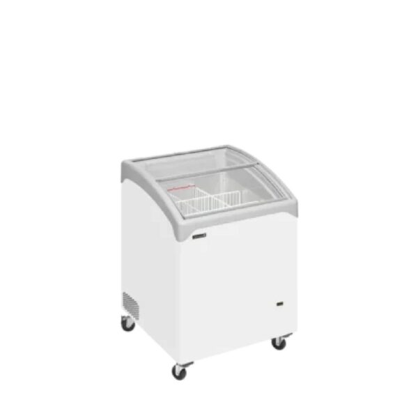 Tefcold NIC101SCEB Sliding Curved Glass Lid Chest Freezer