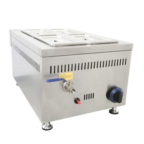 ACE LPG Gas Bain Marie – 4 Square Pot with Drain Tap - AGB-44N