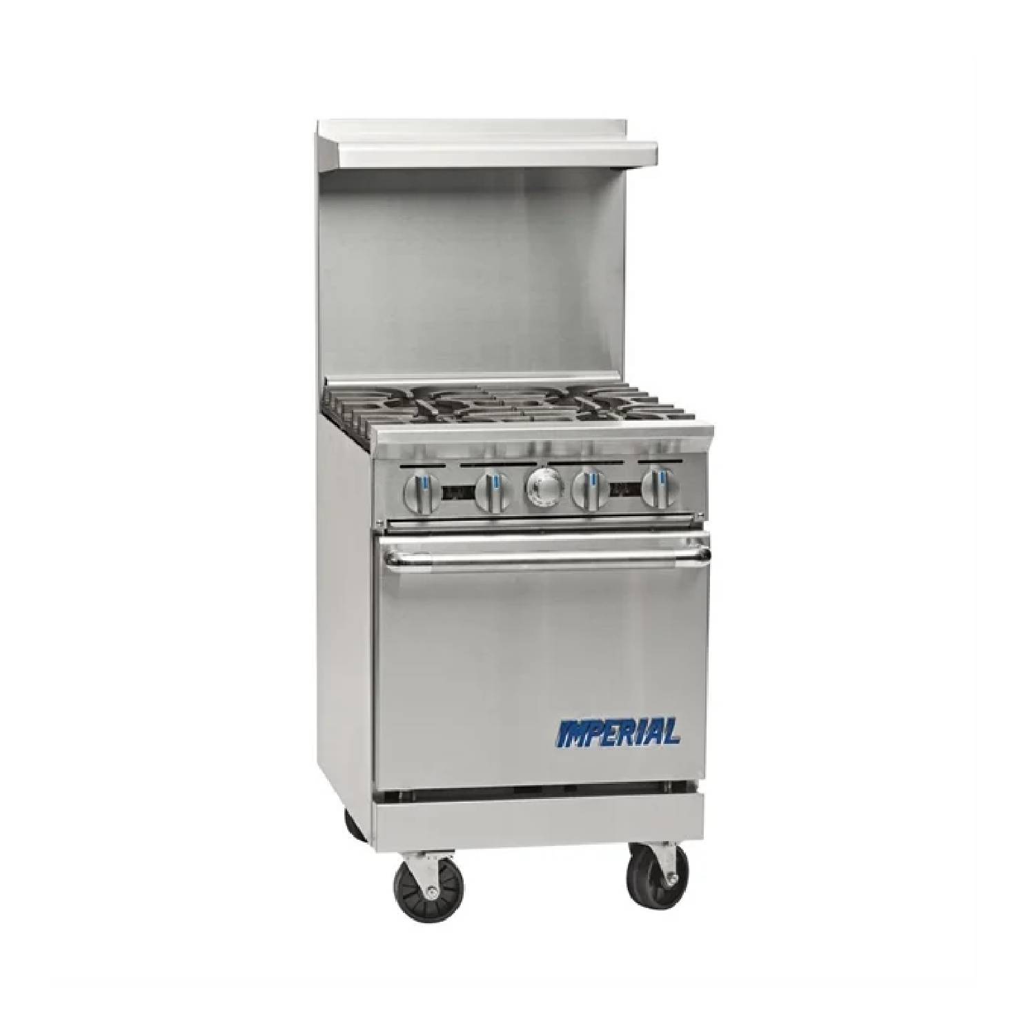 IMPERIAL IR-4 Four Burner Gas Oven Range with Splashback & Shelf IMPERIAL IR-4 Four Burner Gas Oven Range with Splashback & Shelf