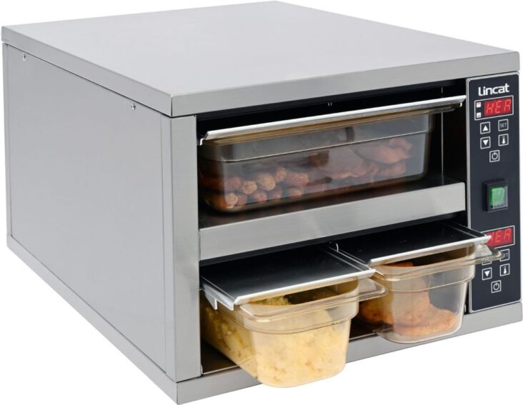 LINCAT HHB12100 Hot Hold Bins, 2 x GN11 - 1.8 kW