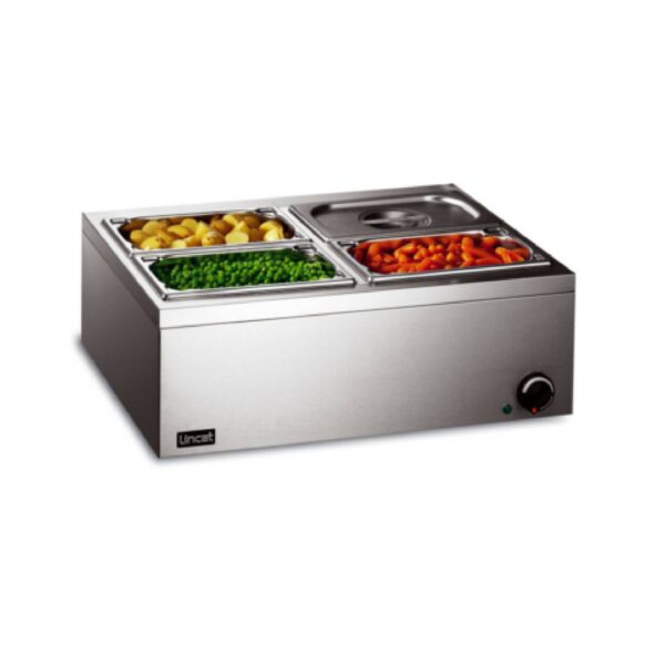 Lincat LBM2, 4 x 1/4 GN Electric Counter-top Bain Marie, Dry Heat