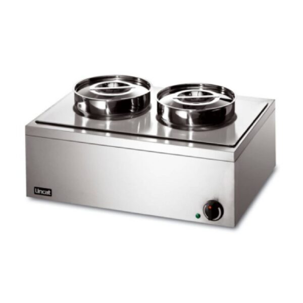 Lincat LRB2, 2 Round Pot Electric Countertop Bain Marie, Dry Heat