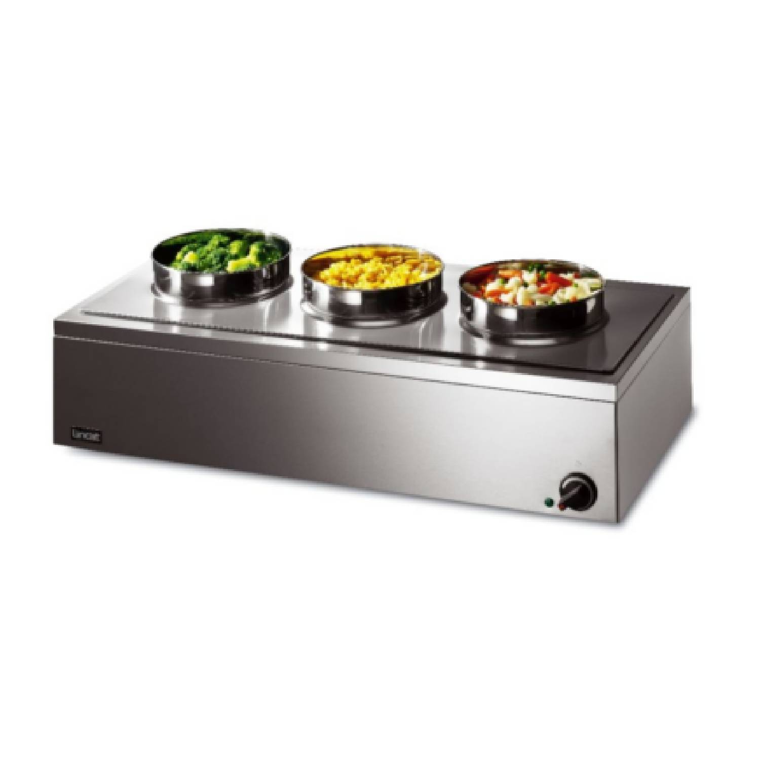 Lincat LRB3W, 3 Round Pot Electric Countertop Bain Marie, Wet Heat