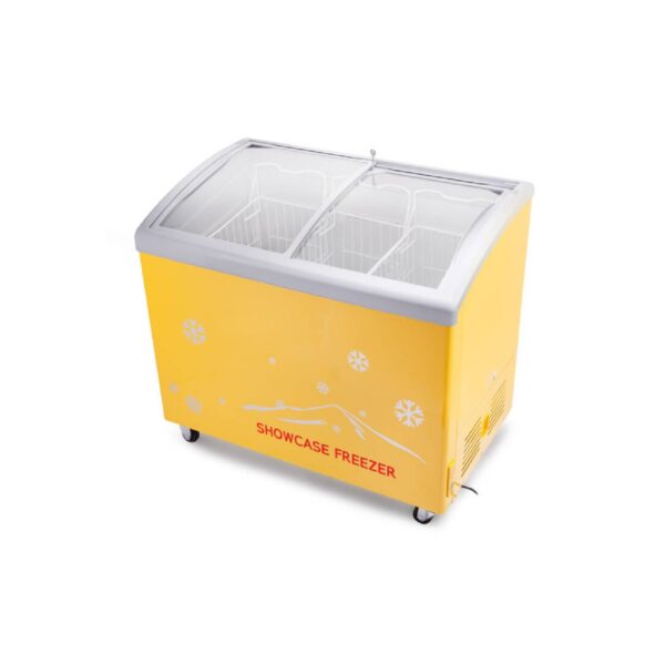 HOSTY Chest Freezer with Sliding Glass Top, 270L