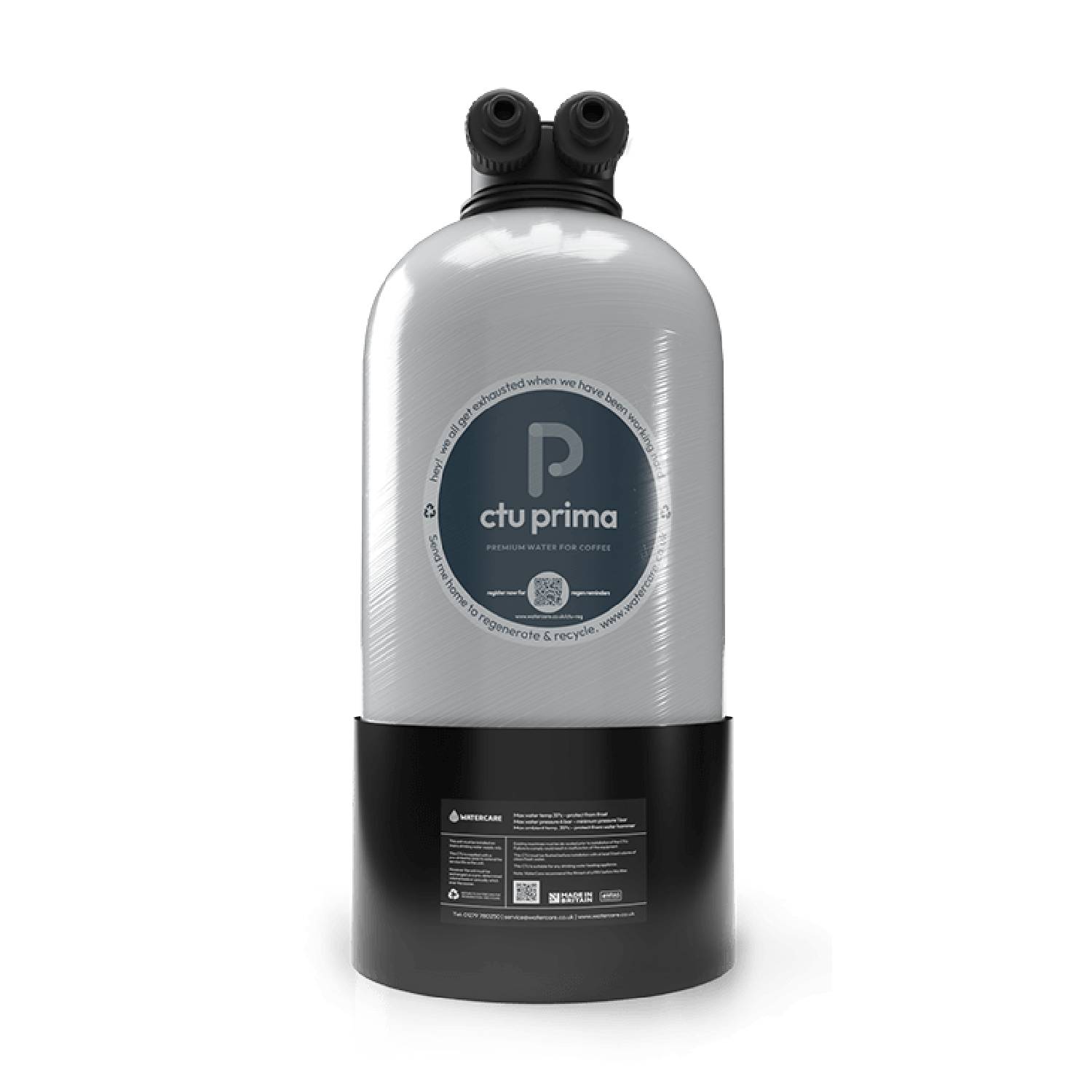 Prima Calcium Treatment Water Filter – 10 Litre with hoses – CTU PRIMA 10