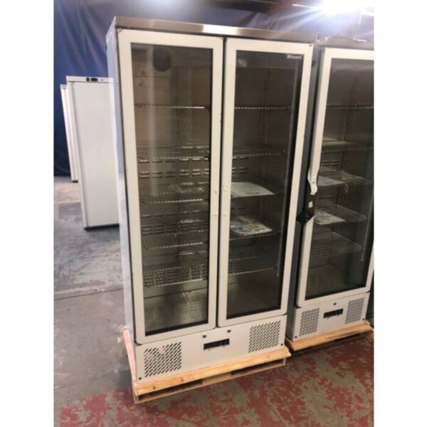 GRADED Blizzard BAR20SS Upright Double Glass Door Bottle Cooler