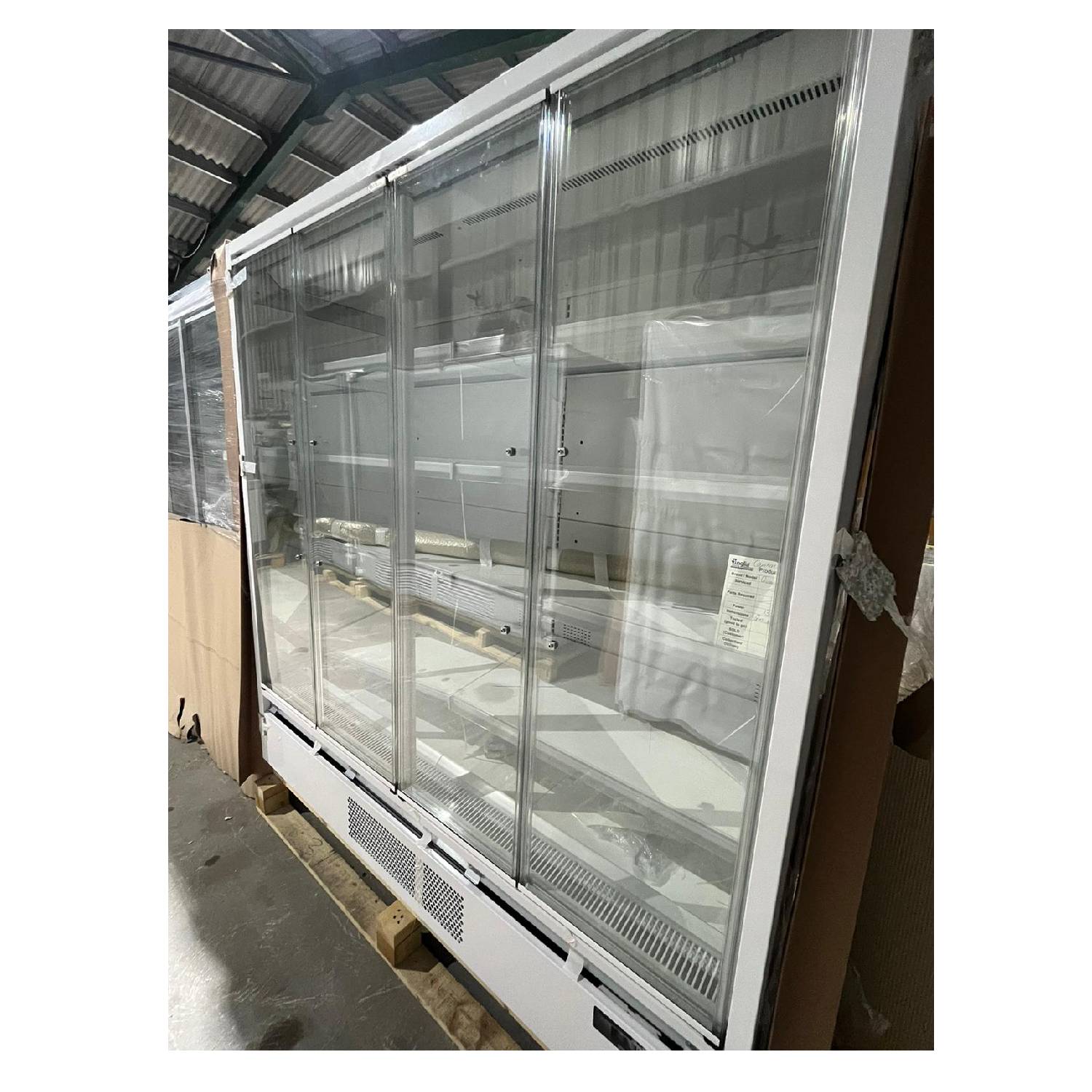 Capital Cooling Quantum Maxi 4 door glass Display Fridge 2m wide - White - Graded
