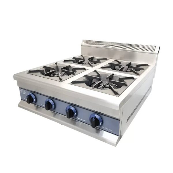 Hosty 4 Burner LPG Gas Hob – Tabletop Commercial Cooker