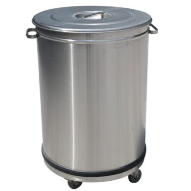 Diamond PCR/50B Stainless Steel Dustbin with Lid – 50L, Mobile Diamond PCR/50B Stainless Steel Dustbin with Lid – 50L, Mobile