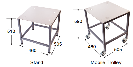 Metcalfe EC20 Accessories – Stand & Trolley Options