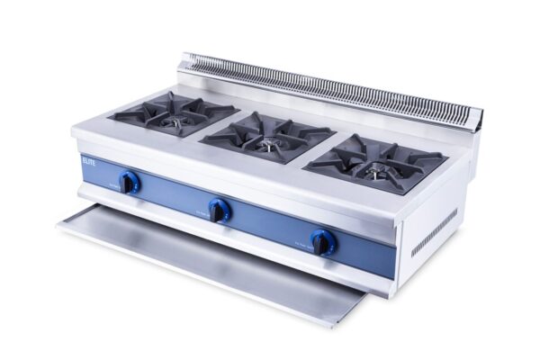 ELITE Triple Burner LPG Gas Cooker – Cast Iron Boiling Rings Turn Up the Heat