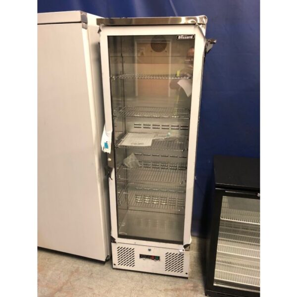 GRADED Blizzard BAR10SS Upright Single Glass Door Bottle Cooler GRADED Blizzard Upright Single Glass Door Bottle Cooler