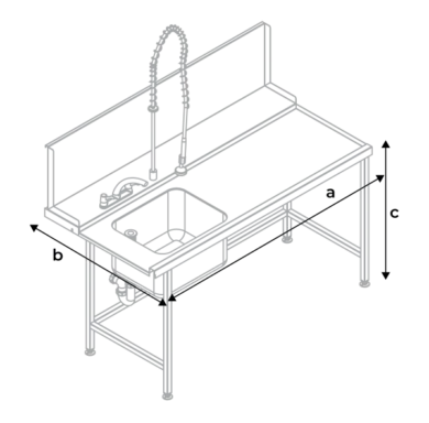 Classeq T15 Prewash Sink Table Range – 1500mm – CP500 Models