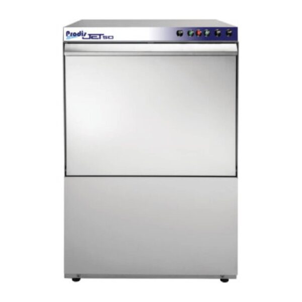 Prodis JET50D 500mm Cabinet Dishwasher – Gravity Drain, 4-Minute Cycle (13A Plug)