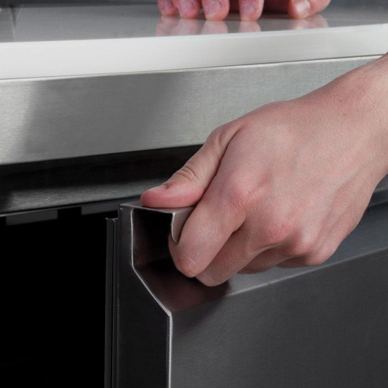 Prodis EC-3PREP-LE 3 Door Compact Prep Table – 8 x 1/6GN Topping Well Prodis EC-3PREP-LE 3 Door Compact Prep Table – 8 x 1/6GN Topping Well - Image 3