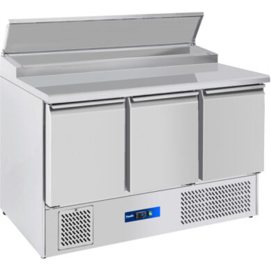 Prodis EC-3PREP-LE 3 Door Compact Prep Table – 8 x 1/6GN Topping Well