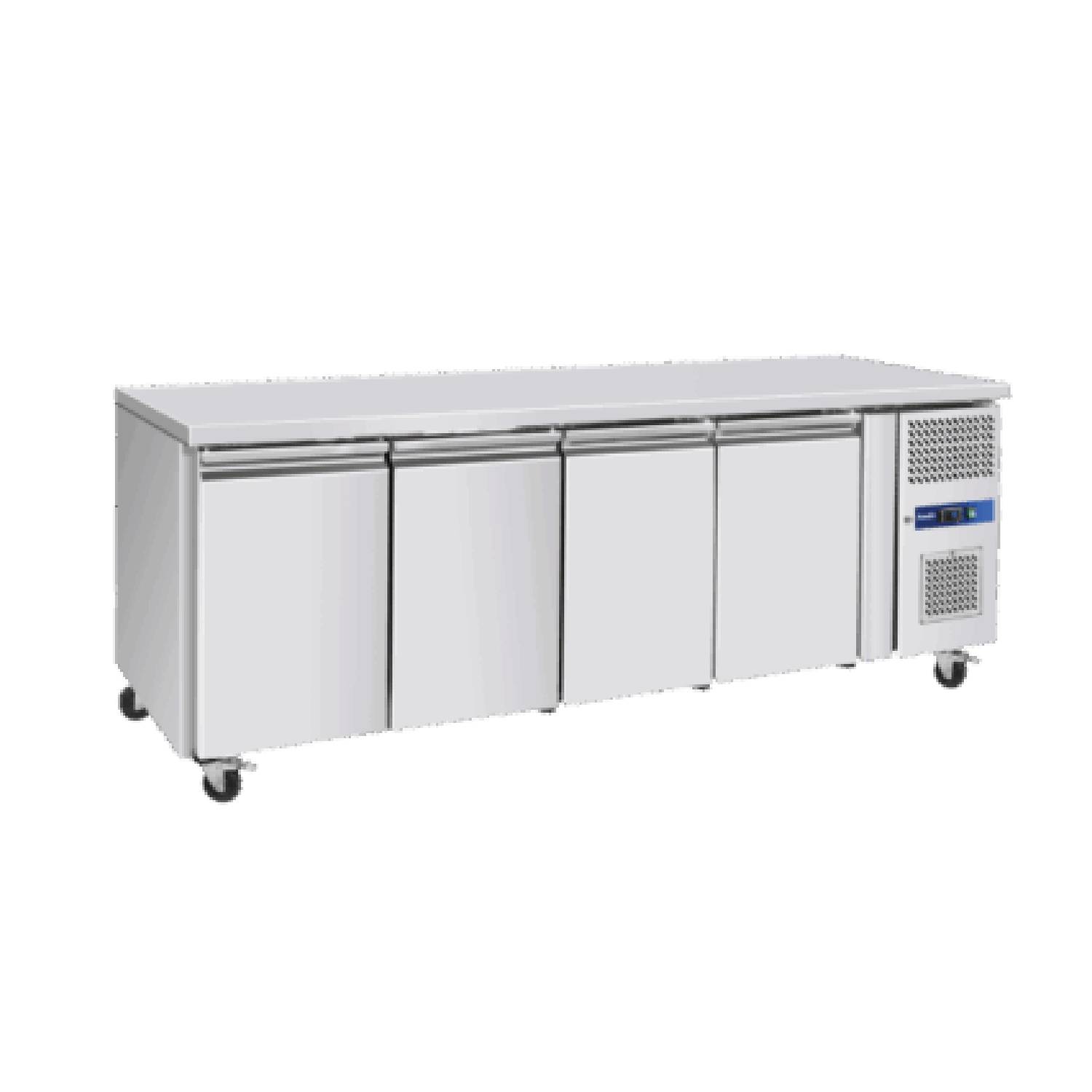 Prodis GRN-C4F Professional Four Door Stainless Steel Counter Freezer