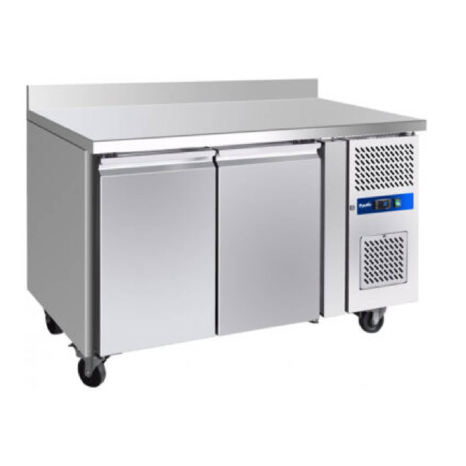 Prodis GRN-W2R Professional Two Door Stainless Steel Counter Fridge with Upstand
