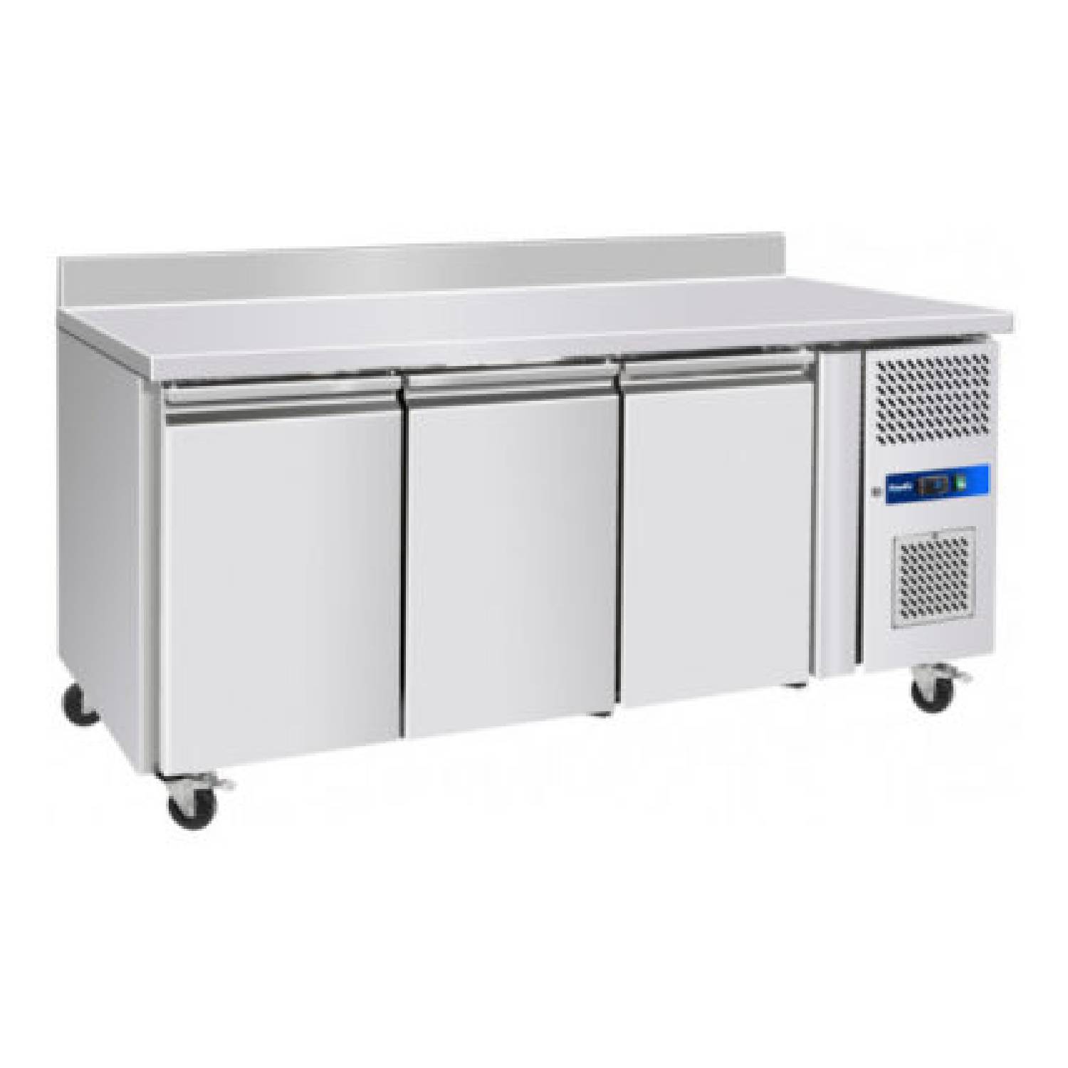 Prodis GRN-W3F Professional Three Door Stainless Steel Counter Freezer with Upstand