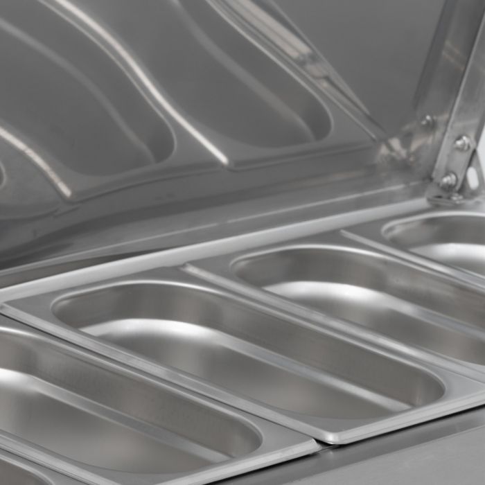 GRADED Blizzard TOP1500-14EN 1.5m Hinged 1/4 Gastronorm Prep Top GRADED Blizzard TOP1500-14EN 1.5m Hinged 1/4 Gastronorm Prep Top - Image 4