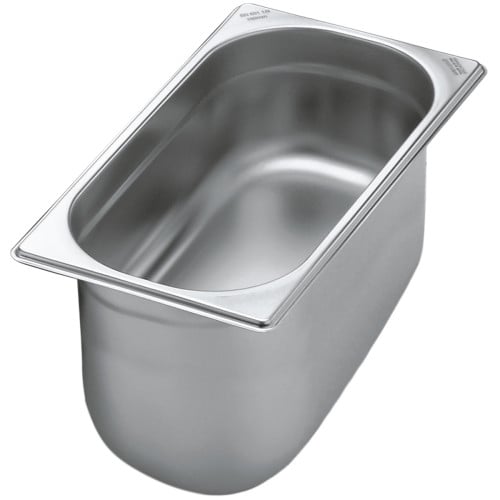 1/3 GN 200mm Deep Stainless Steel Gastronorm Pan / Container