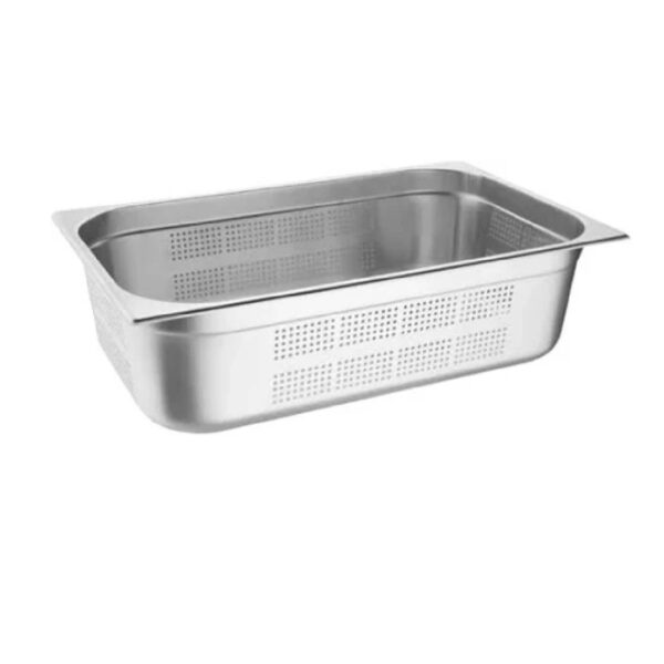 1/3 GN 150mm Deep Stainless Steel Perforated Gastronorm Pan / Container
