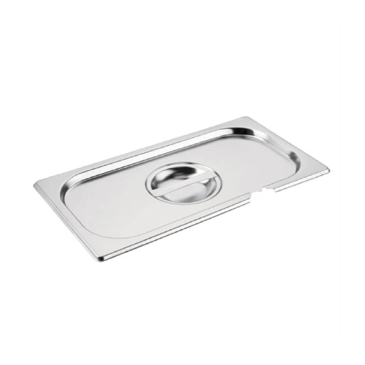 1/4 GN Stainless Steel Gastro Pan/Container Lid – Notched Lid