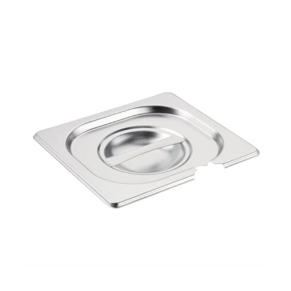 1/6 GN Stainless Steel Gastro Pan/Container Lid – Notched