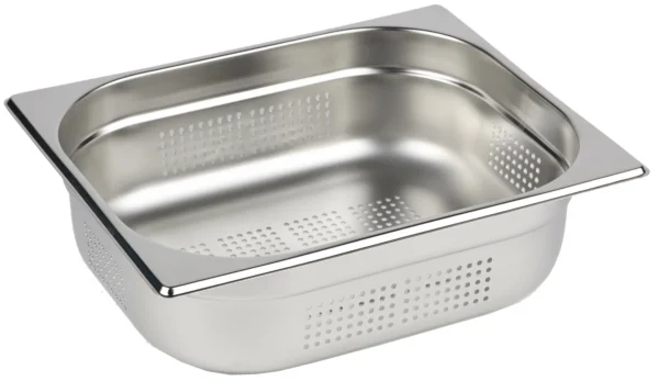 1/1 GN 150 mm Deep Stainless Steel Perforated Gastronorm Pan / Container