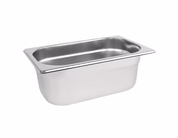1/4 GN 100mm Deep Stainless Steel Gastronorm Pan / Container