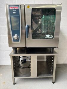 Rational SCCWE 61/1 6 Grid Gas Combi Oven on a UGII Stand