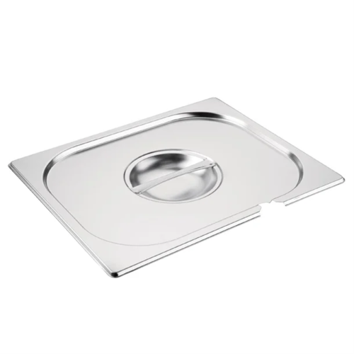 1/2 GN Stainless Steel Gastro Pan/Container Lid – Notched Lid