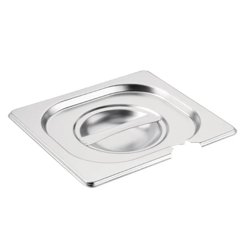 1/6 GN Stainless Steel Gastro Pan/Container Lid – Notched