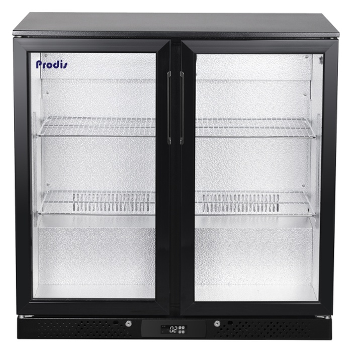 Prodis NT2BHLO-LE Low Energy, Low Profile Double Hinged Door Bottle Cooler Prodis NT2BHLO-LE Low Energy, Low Profile Double Hinged Door Bottle Cooler