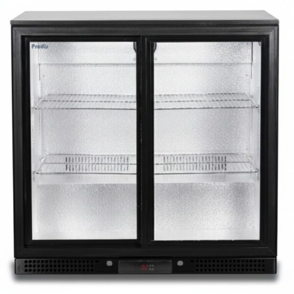 Prodis NT2BSLO-LE Low Energy, Low Profile Double Sliding Door Bottle Cooler