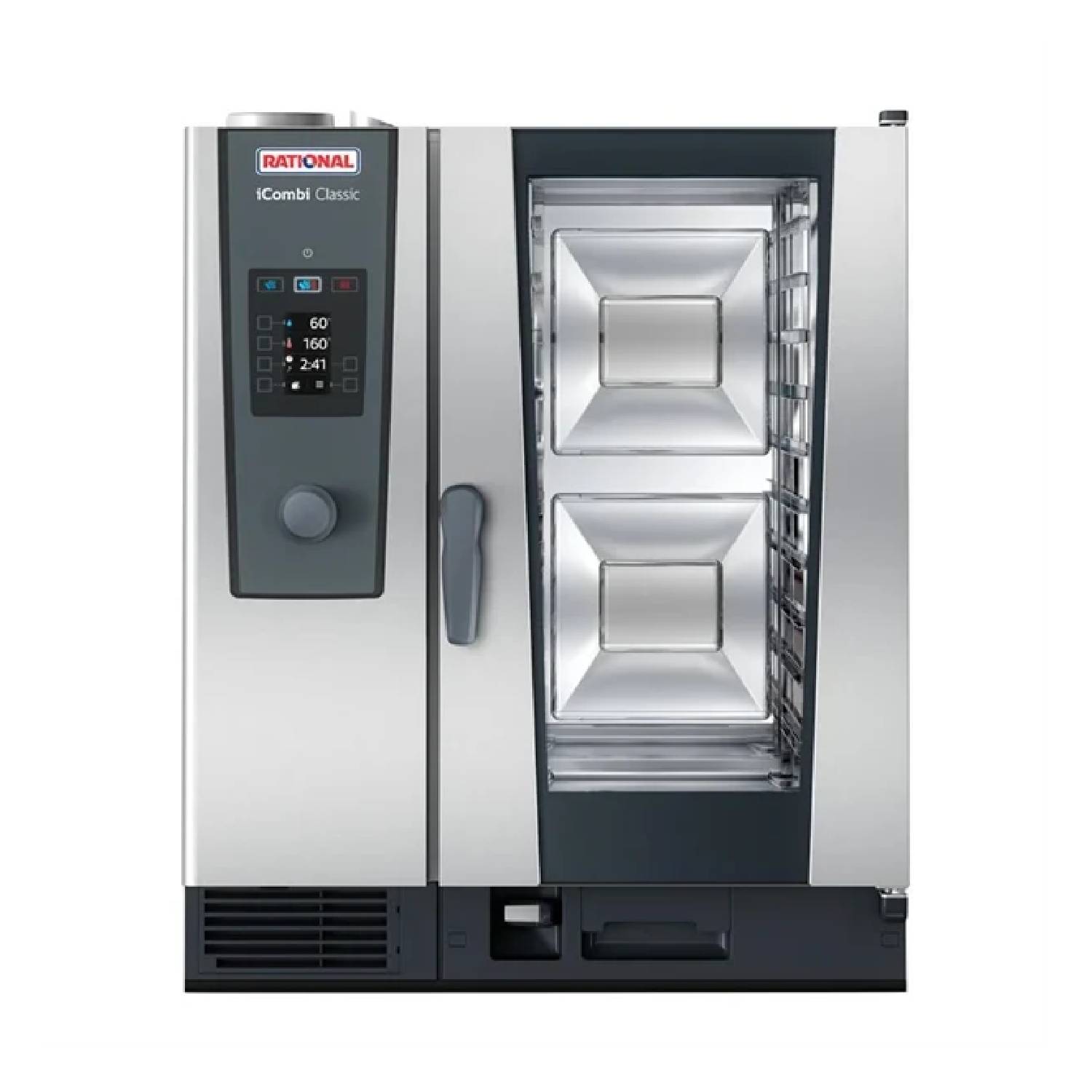 Reconditioned Rational iCombi Classic 10-1/1 Gas Combination Oven 10 Grid, 1/1 GN on Mobile Stand II Reconditioned Rational iCombi Classic 10-1/1 Gas Combination Oven 10 Grid, 1/1 GN on Mobile Stand II