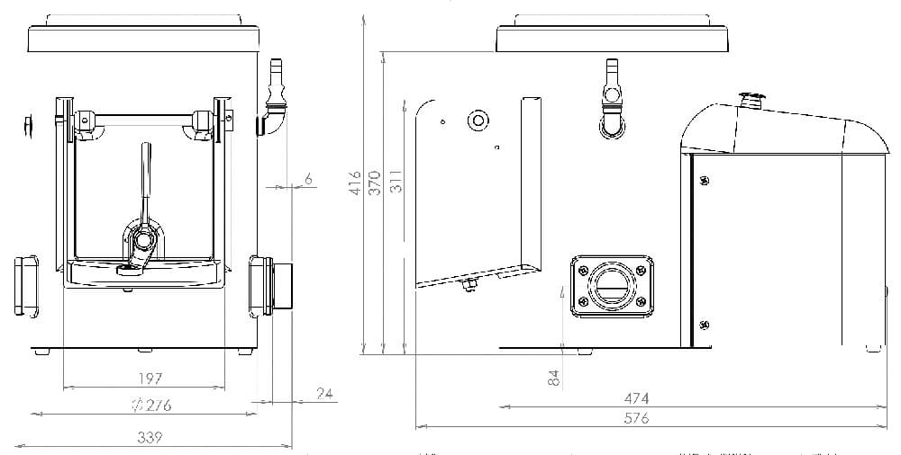 GRADED Metcalfe EP15 Bench-Mounted Potato Peeler GRADED Metcalfe EP15 Bench-Mounted Potato Peeler - Image 8