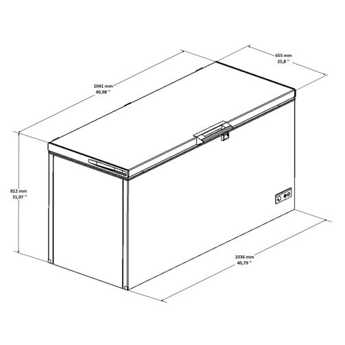 Sterling Pro Green SPC300 Chest Freezer / Chiller 305L Sterling Pro Green SPC300 Chest Freezer / Chiller 305L - Image 3