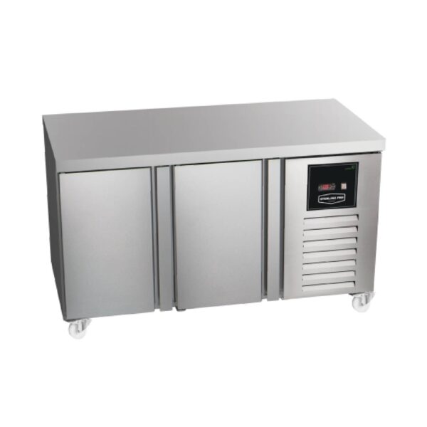 Sterling Pro Green SNI-6-150-20-NS 2 Door Freezer Counter Plain Top