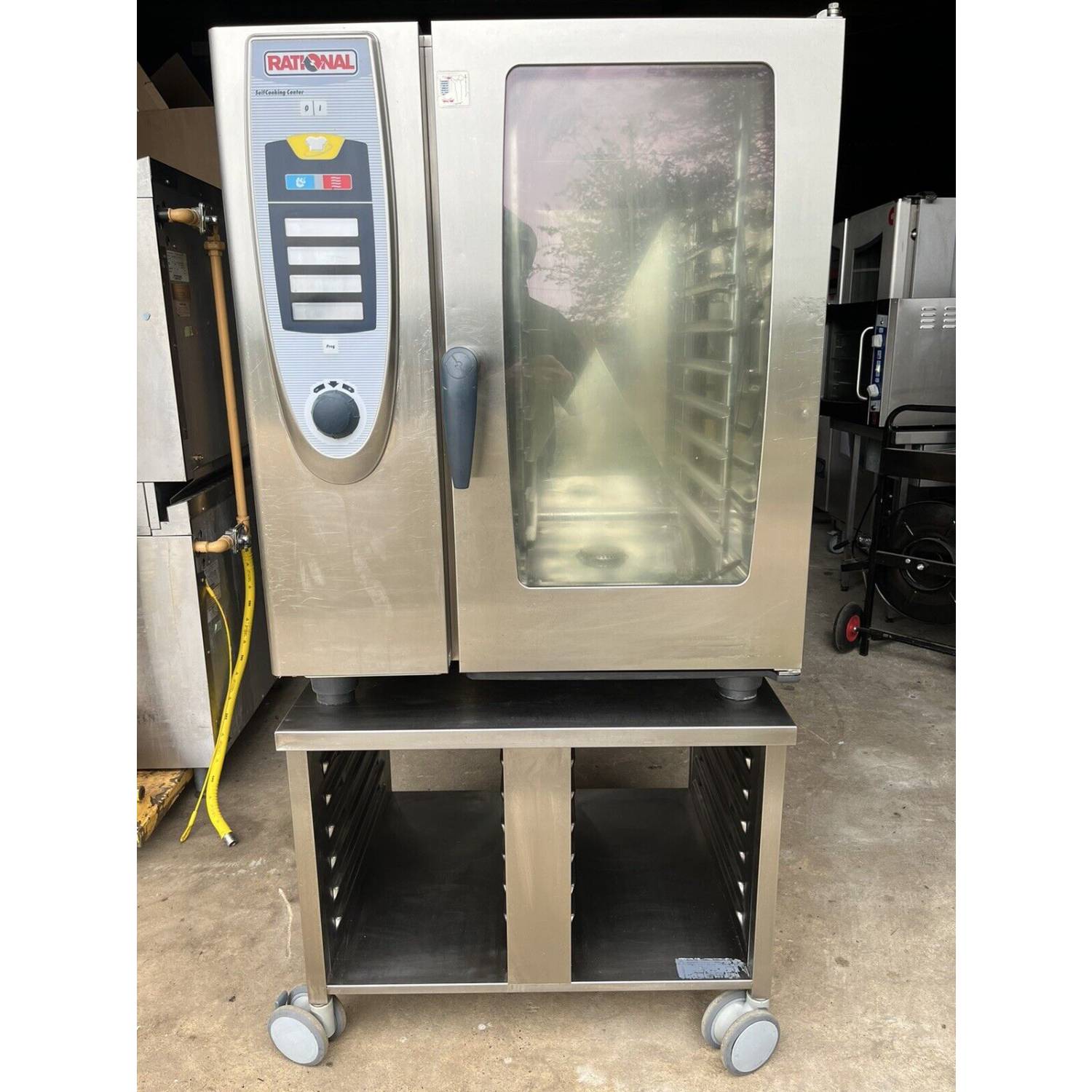 Rational SCC101G 10 grid Gas Combi Oven on stand – 2 available