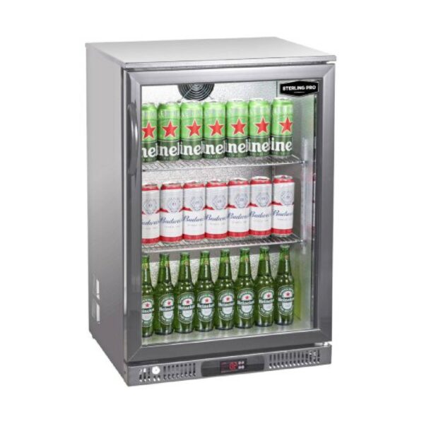 Sterling Pro Green SP1LO-OUT-STS Outdoor Stainless Steel Bottle Cooler – 106 x 330ml Bottles