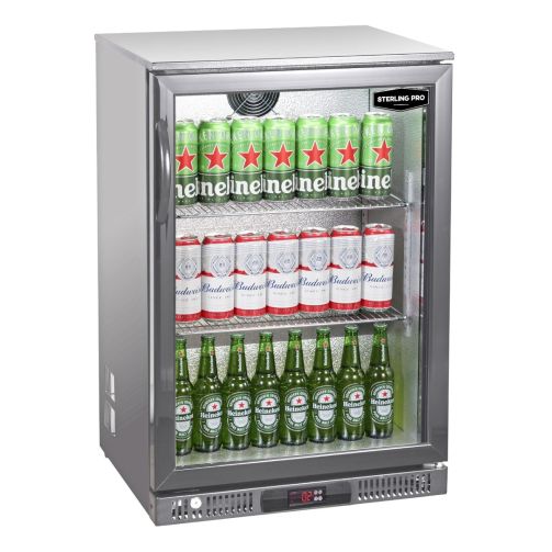 Sterling Pro Green SP1LO-OUT-STS Outdoor Stainless Steel Bottle Cooler – 106 x 330ml Bottles
