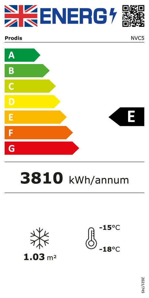 Prodis NVC5 Curved Glass Display Freezer – 546L Prodis NVC5 Curved Glass Display Freezer – 546L - Image 9