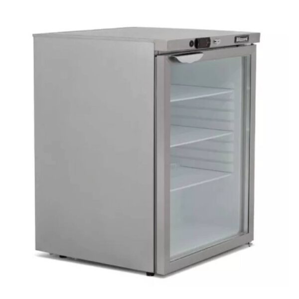 Graded Blizzard UCR140CR Single Glass Door Undercounter Fridge