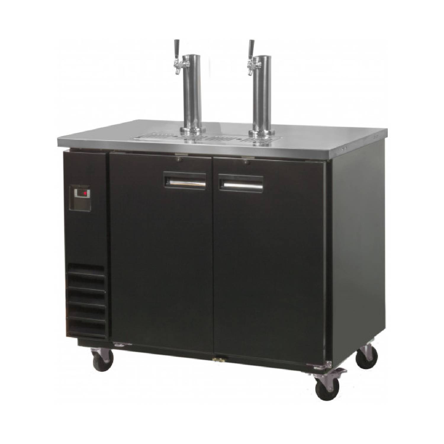 Prodis NTKC2 Double Door Double Tap Keg Cooler – 2 Keg Draught Beer Dispenser Prodis NTKC2 Double Door Double Tap Keg Cooler – 2 Keg Draught Beer Dispenser