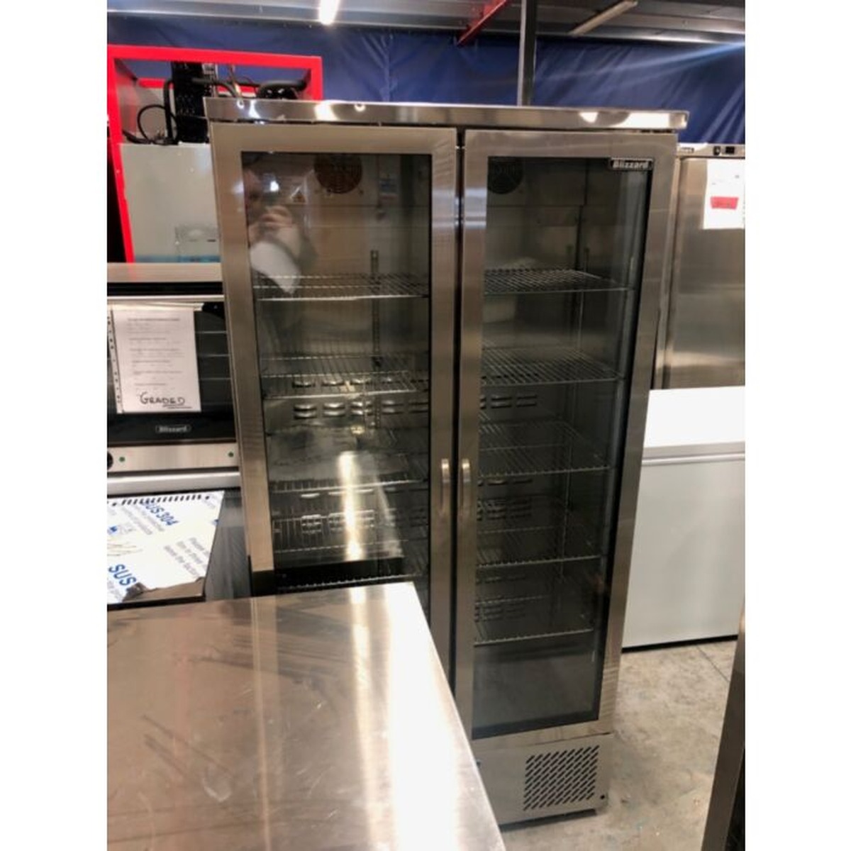 Blizzard BAR20SS Double Glass Door Bottle Cooler – Graded Commercial Bottle Cooler Blizzard BAR20SS Double Glass Door Bottle Cooler – Graded Commercial Bottle Cooler